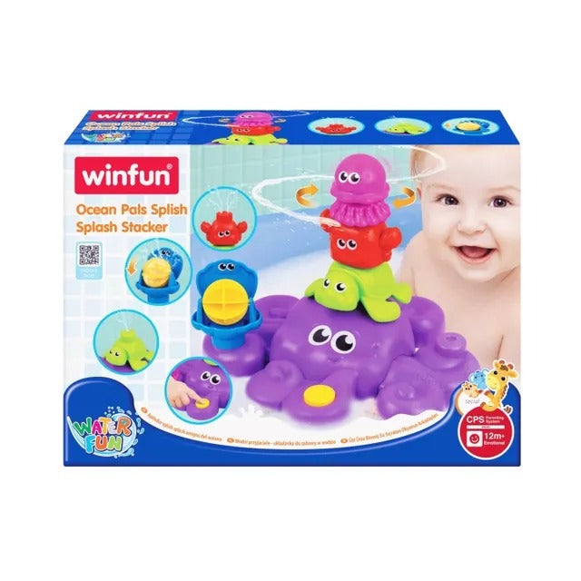 Winfun Ocean Pals Splish Splash Stacker Bath Toy – Multicolor