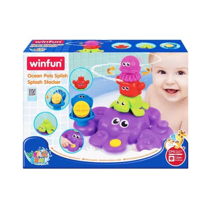 Winfun Ocean Pals Splish Splash Stacker Bath Toy – Multicolor