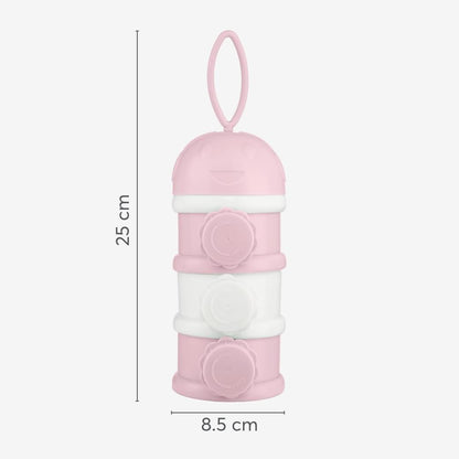 Kikkaboo - 3-Layer Milk Powder Dispenser - Pink
