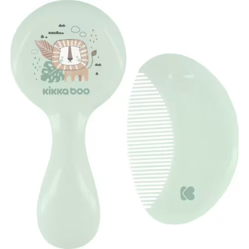 Kikkaboo - Savanna Hair Brush & Comb Set - Mint