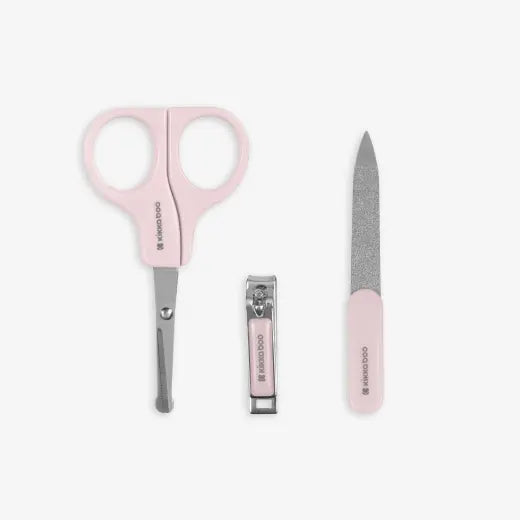 Kikkaboo - Hedge Hugs Baby Manicure Kit - Pink - 3 Pc Set