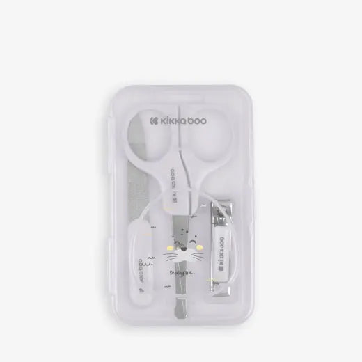 Kikkaboo - Seally Me Manicure Kit - Grey - 3 Pc Set
