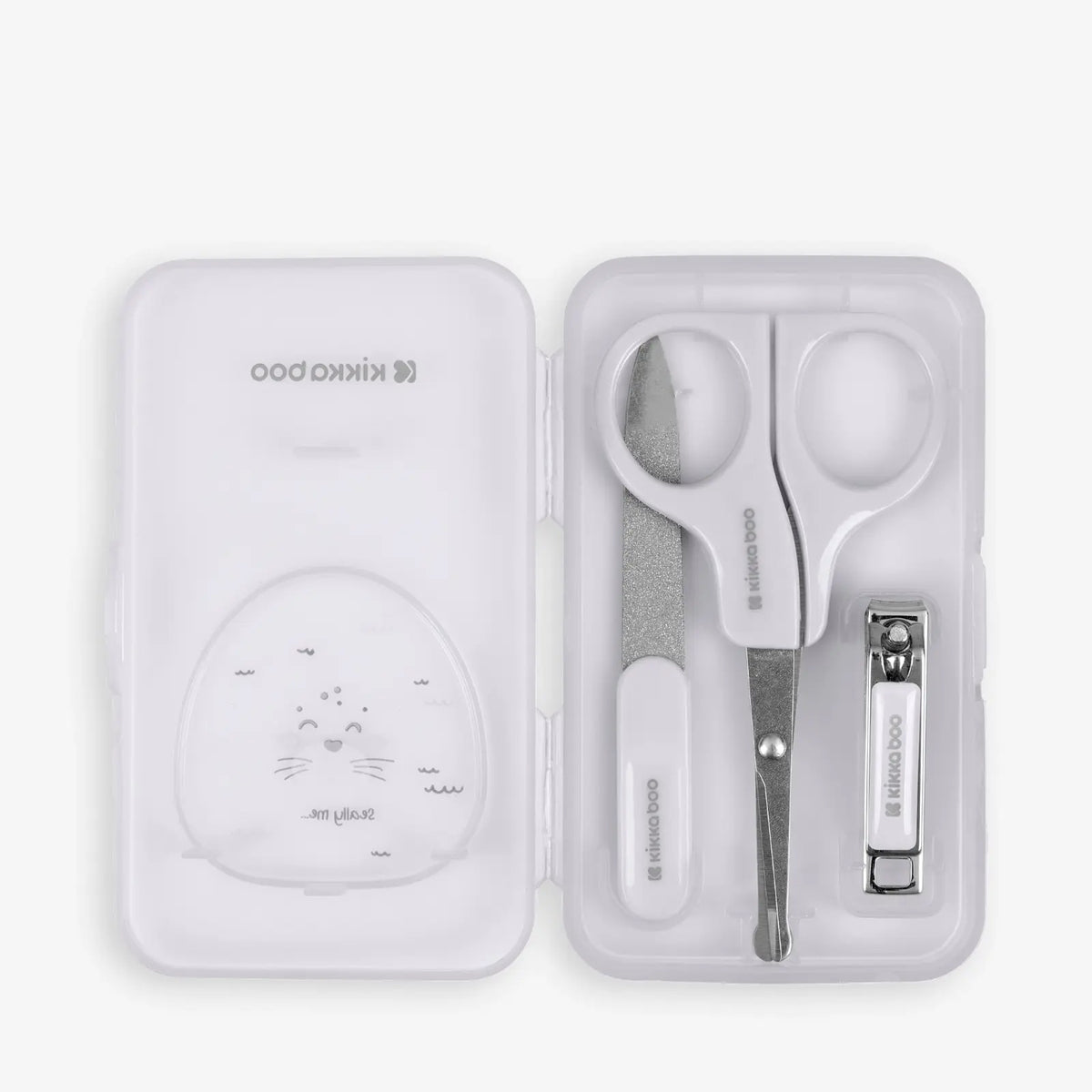 Kikkaboo - Seally Me Manicure Kit - Grey - 3 Pc Set