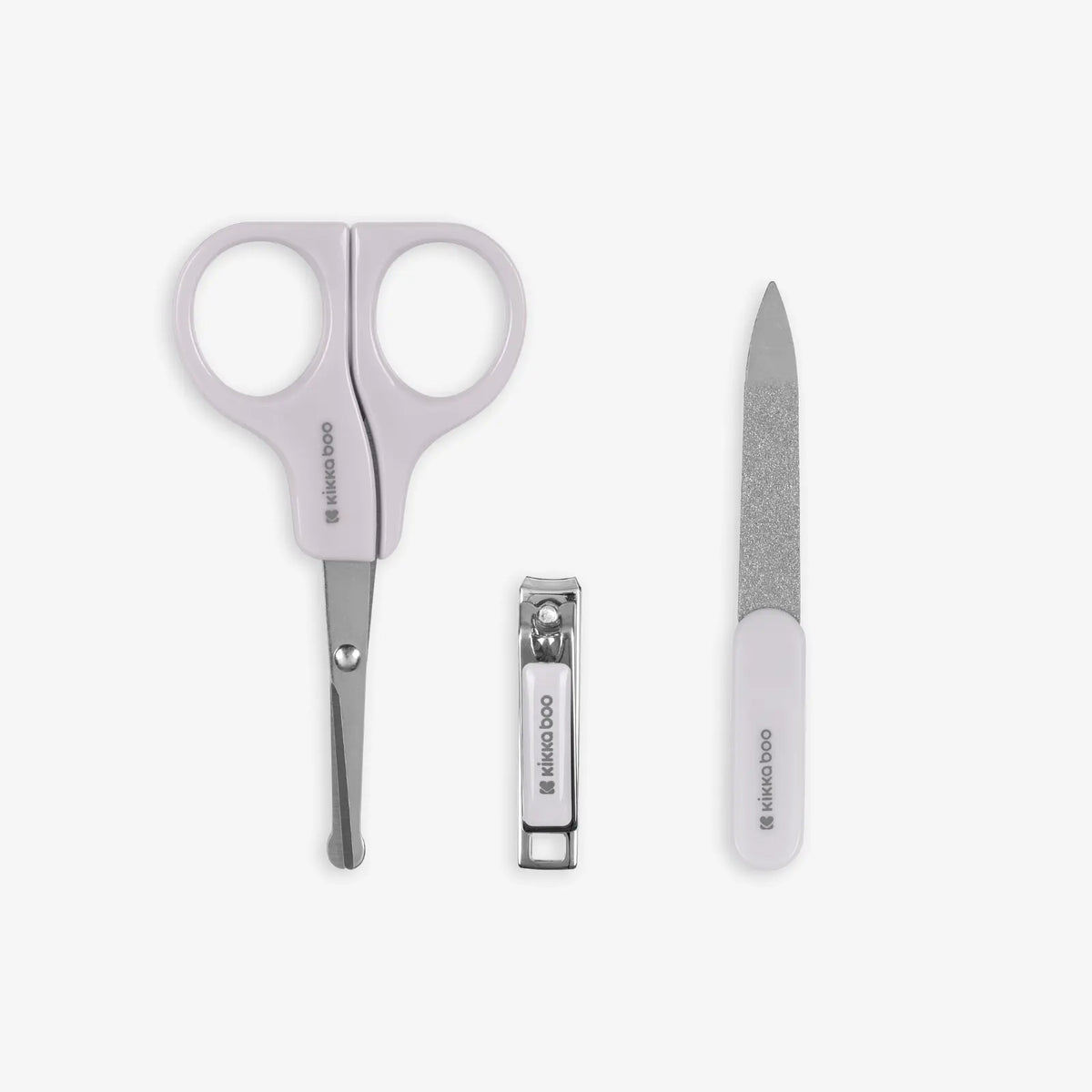 Kikkaboo - Seally Me Manicure Kit - Grey - 3 Pc Set