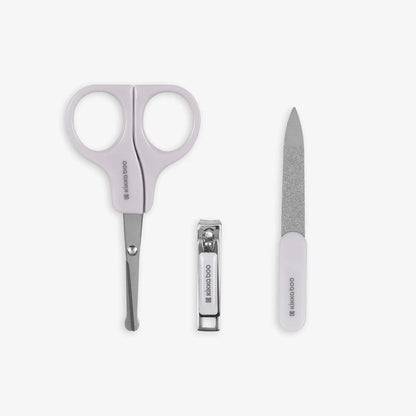 Kikkaboo - Seally Me Manicure Kit - Grey - 3 Pc Set