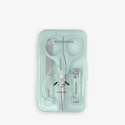 Kikkaboo - Sleepy Sheep Manicure Kit - Green - 3 Pc Set
