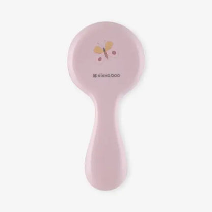 Kikkaboo - Hedge Hugs Comb & Brush With Natural Bristles - Pink