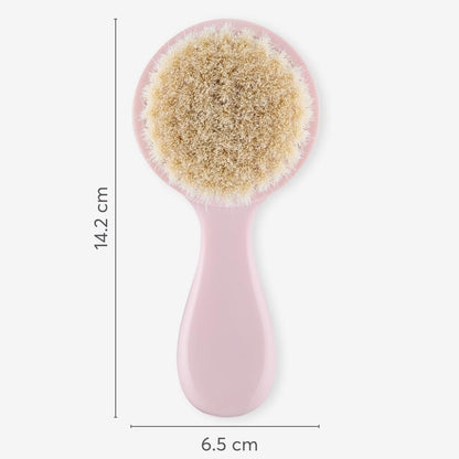 Kikkaboo - Hedge Hugs Comb & Brush With Natural Bristles - Pink