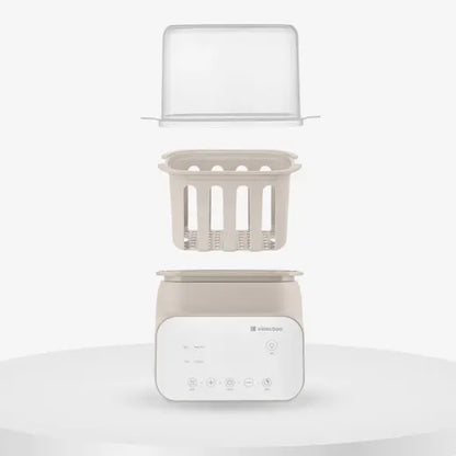 Kikkaboo - Handy 4-In-1 Double Baby Bottle Warmer & Sterilizer - Beige
