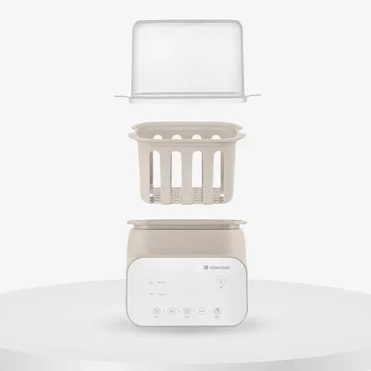 Kikkaboo - Handy 4-In-1 Double Baby Bottle Warmer & Sterilizer - Beige