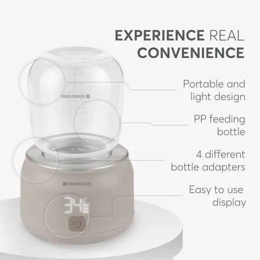 Kikkaboo - Brent Portable Baby Bottle Warmer - Beige