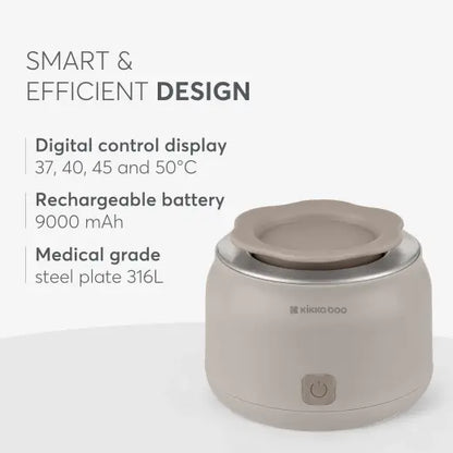 Kikkaboo - Brent Portable Baby Bottle Warmer - Beige
