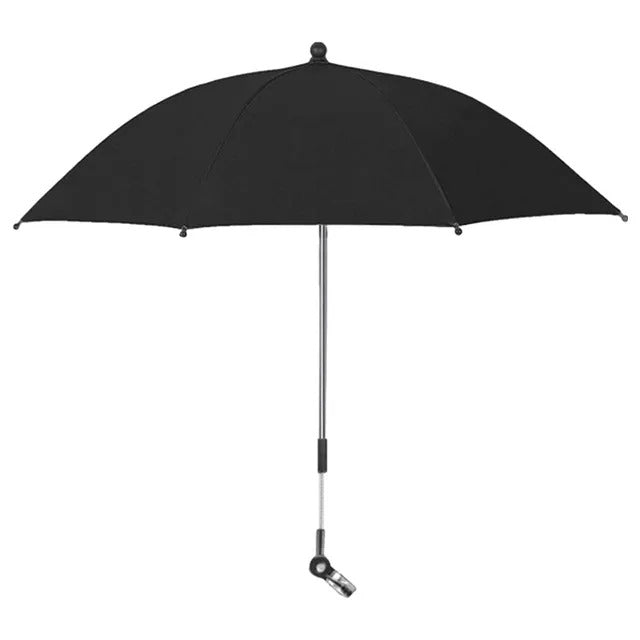 Teknum Universal Stroller Umbrella with Clip – Black
