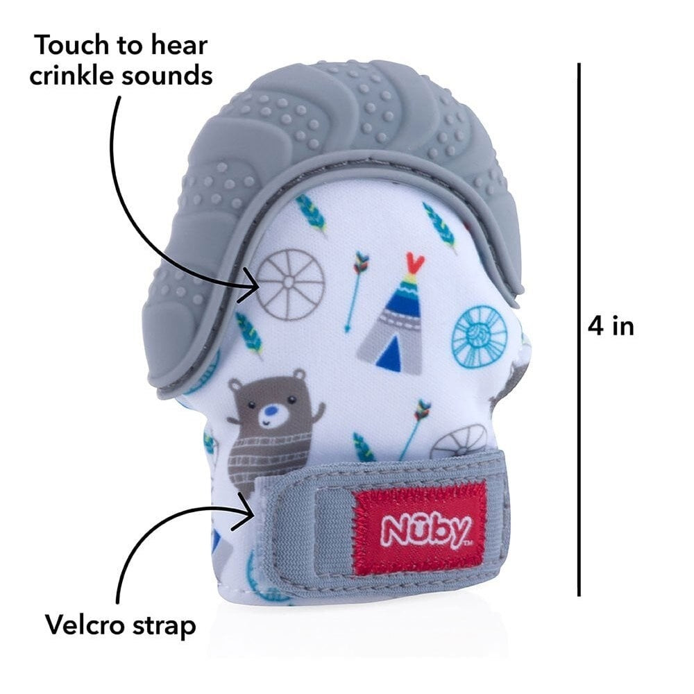 قفاز التسنين Nuby (أحمر)