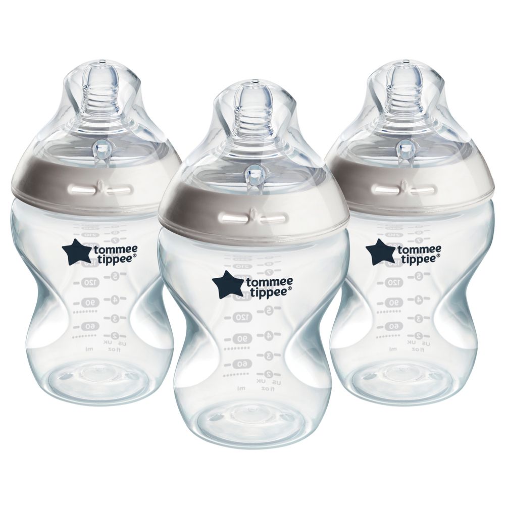 Tommee Tippee Bottles Self Sterilizing (260ml) - Pack of 3.