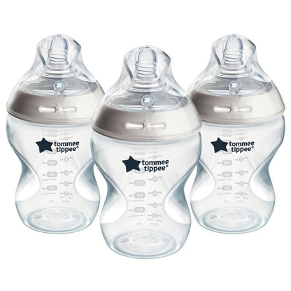 Tommee Tippee Bottles Self Sterilizing (260ml) - Pack of 3.