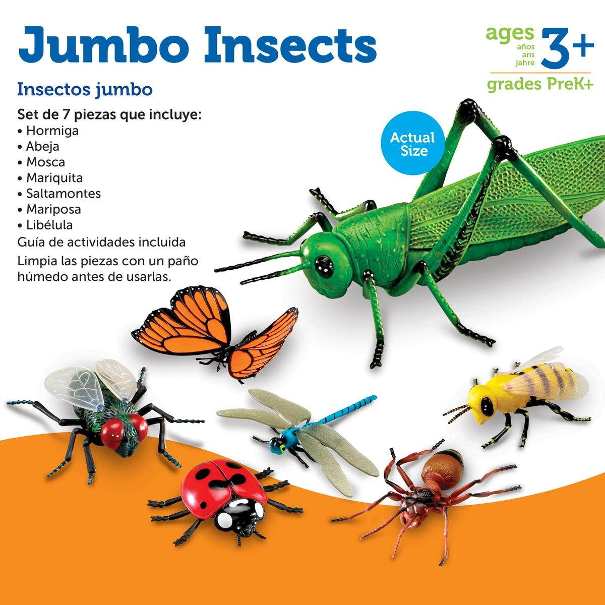 Learning Resources - Jumbo Insects Realistic Figures for Kids