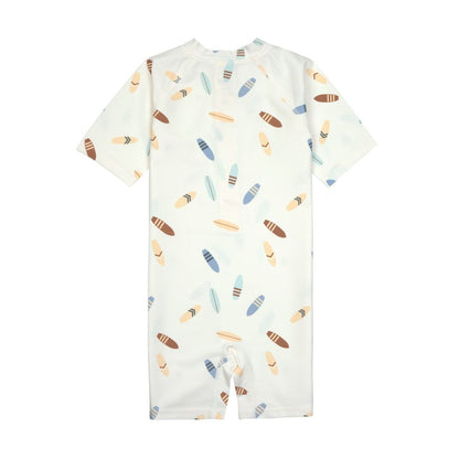 Lassig LSF Short Sleeve Sunsuit (Surfboards Sea Salt)