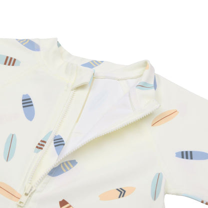 Lassig LSF Short Sleeve Sunsuit (Surfboards Sea Salt)