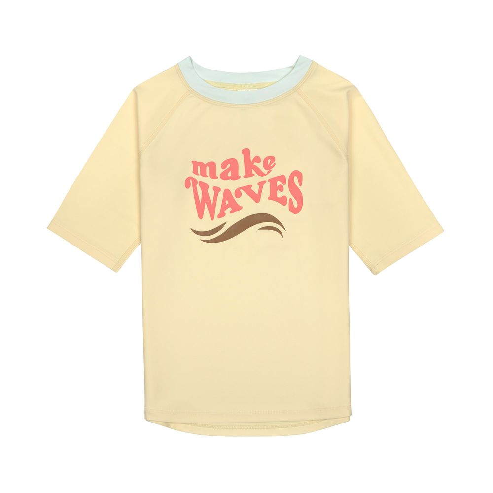 Lassig LSF Short Sleeve Rash Guard (Make Waves Vanilla)