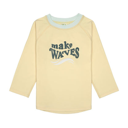 Lassig LSF Long Sleeve Rash Guard (Make Waves Vanilla)