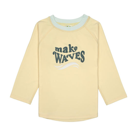 Lassig LSF Long Sleeve Rash Guard (Make Waves Vanilla)