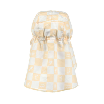 Lassig LSF Sun Protection Flap Hat (Check Pattern Vanilla/Sea Salt)