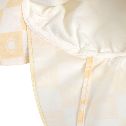 Lassig LSF Sun Protection Flap Hat (Check Pattern Vanilla/Sea Salt)