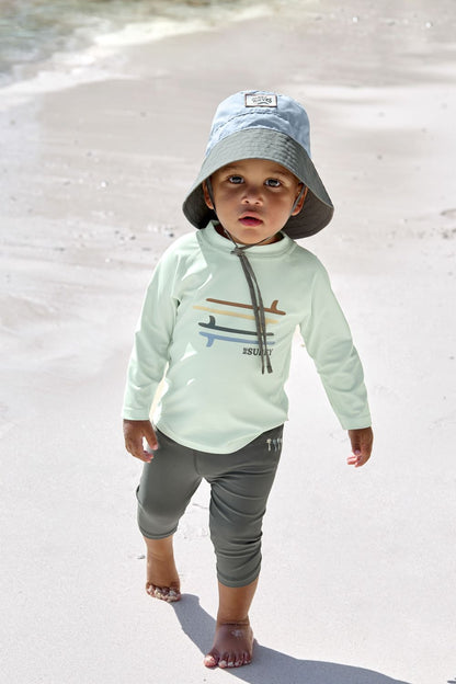 Lassig SPF Sun Protection Fishing Hat (Sky Blue/Deep Olive)