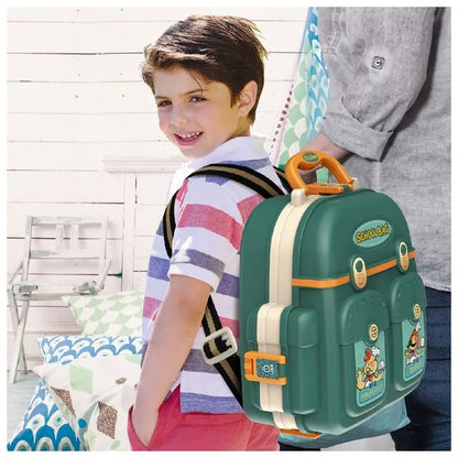 Little Story Role Play Kitchen Toy Set School Bag – 21pcs, Green