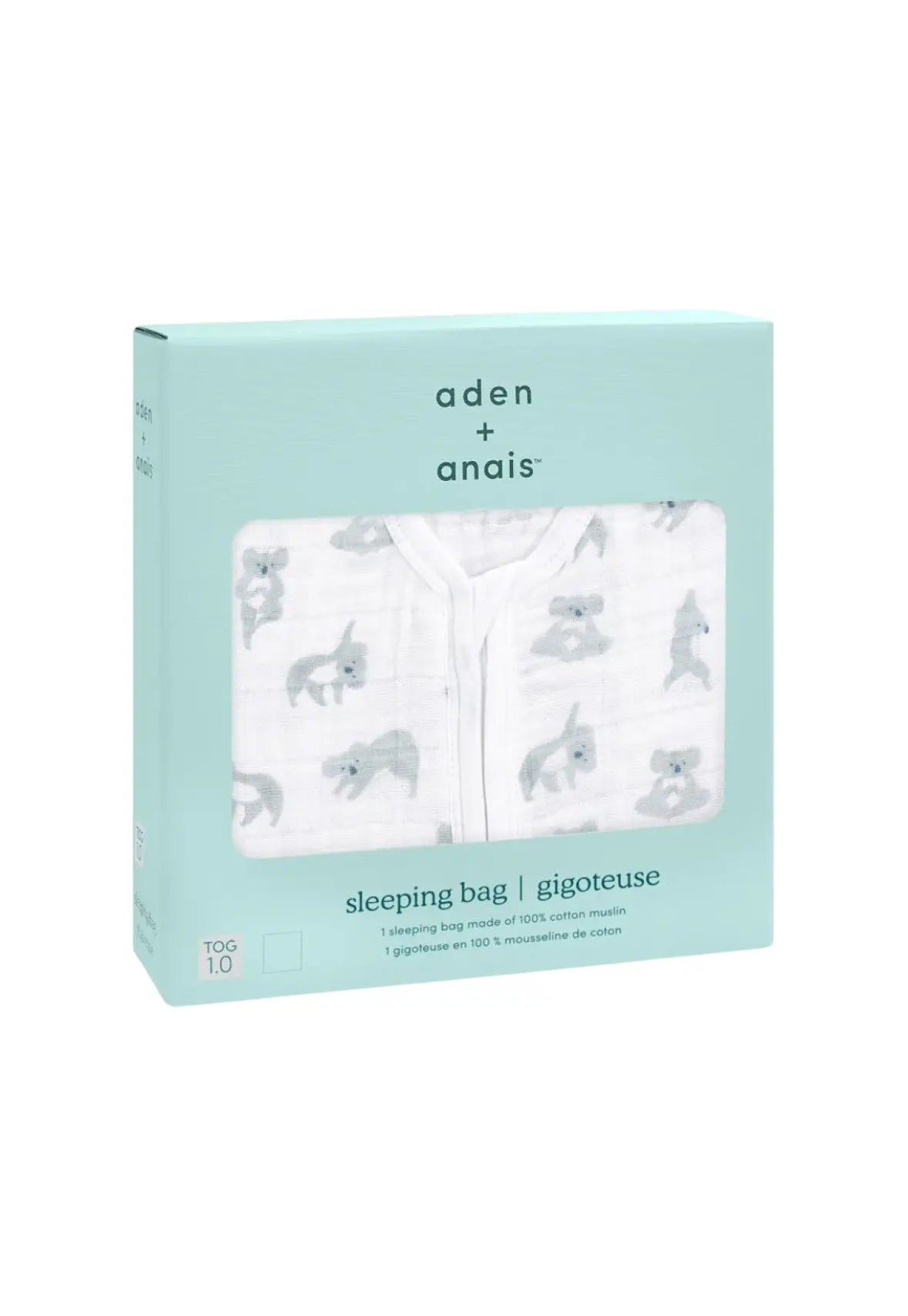 Aden + Anais Cotton Muslin Light Sleeping Bag - Now + Zen (1.0 TOG)