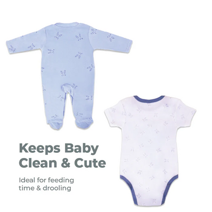 Nurtur 4-Piece Newborn Gift Set - Cotton Sleeper & Bodysuit