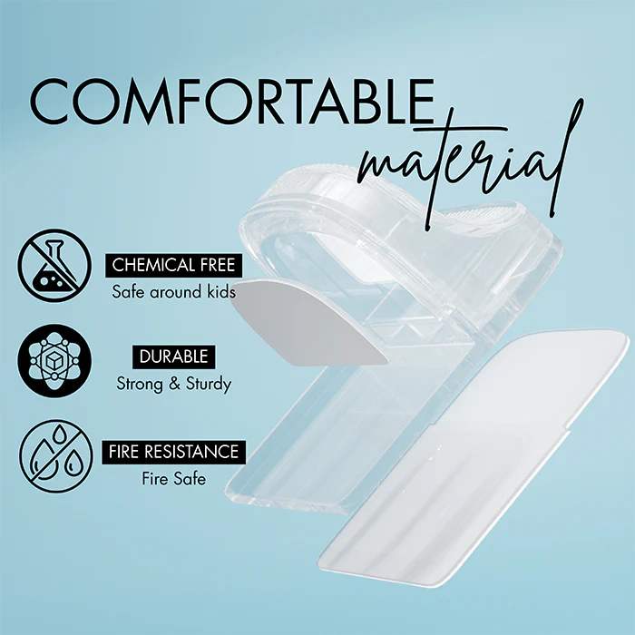 Nurtur Safety - Furniture Anti-tip Wall Holder - Pack of 2 - Transparent