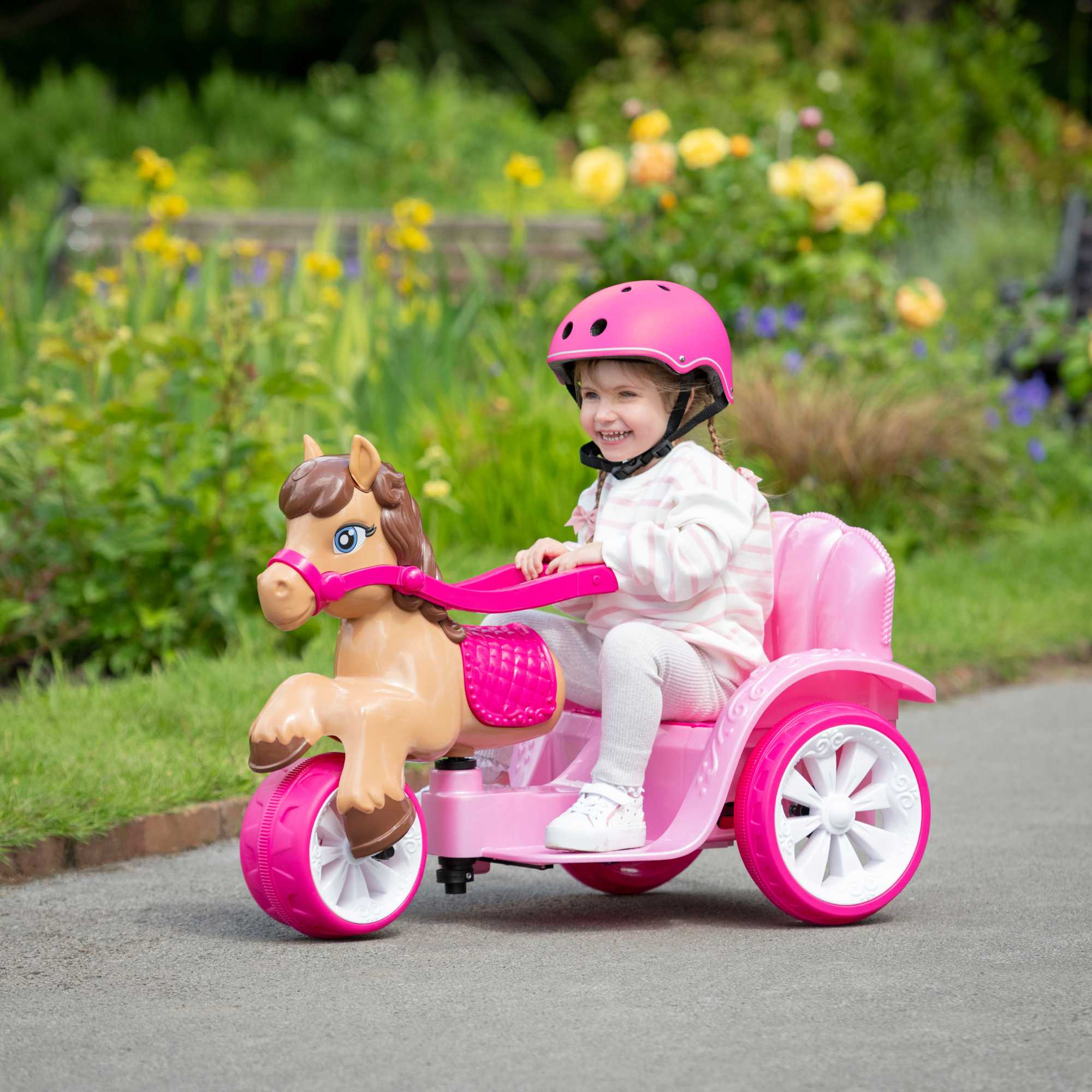 HTI Evo Ride On Pony Carriage 6v