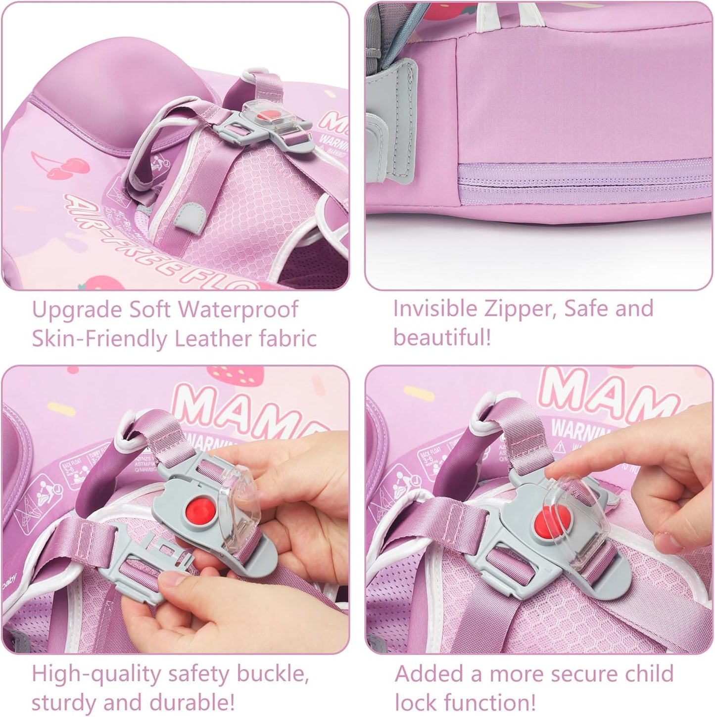 Mambobaby Float Pink Ice Cream With Canopy
