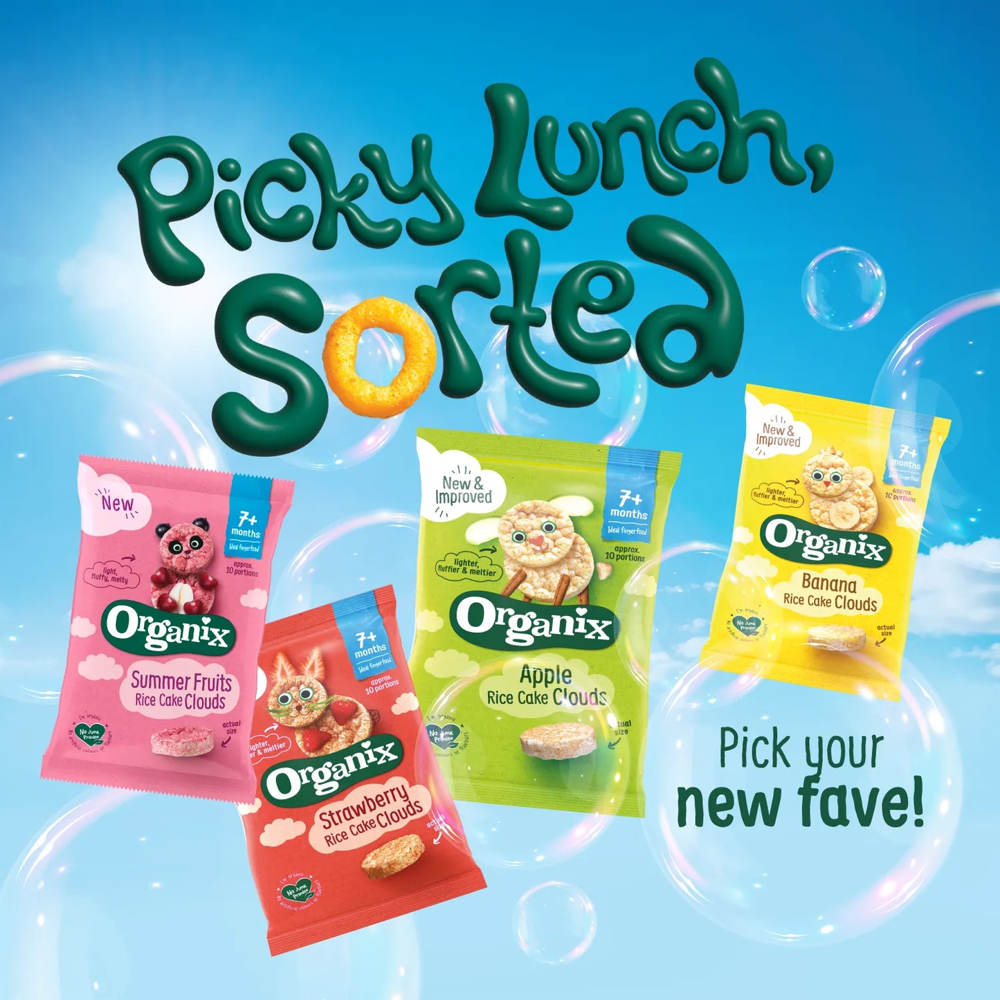 Organix Apple Rice Cake Clouds (40g)