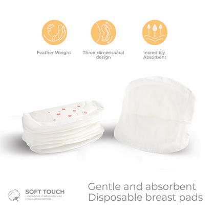 Nurtur Disposable Breast Pads (Leak-Proof, Individually Wrapped)