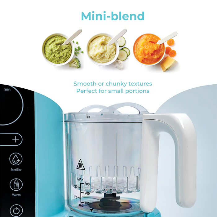 Nurtur Krave 6 in 1 Steamer Blender & Bottle Warmer Auto/Manual (Teal)