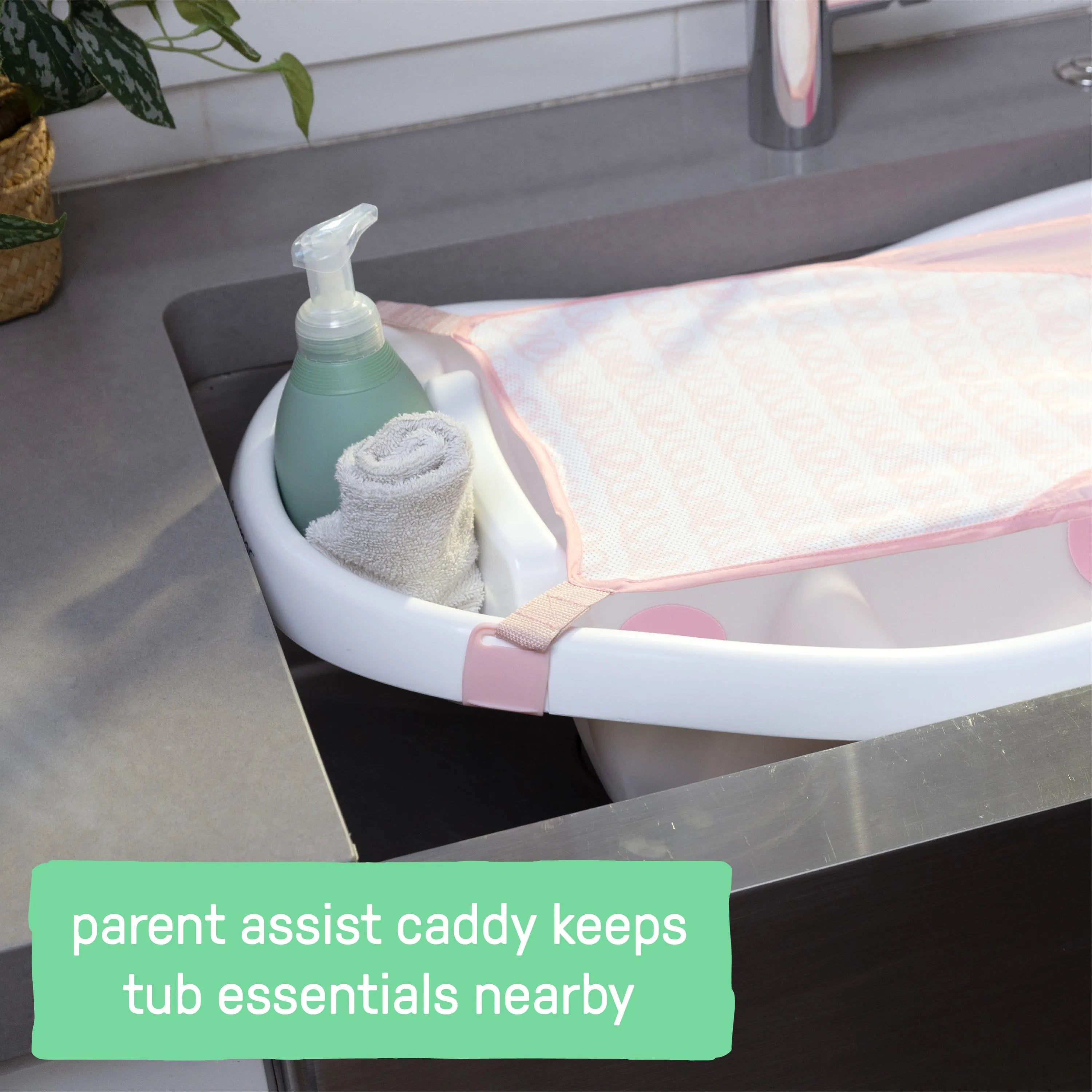 Summer Infant Comfy Clean Deluxe Newborn to Toddler Baby Bathtub (0-24 Months)