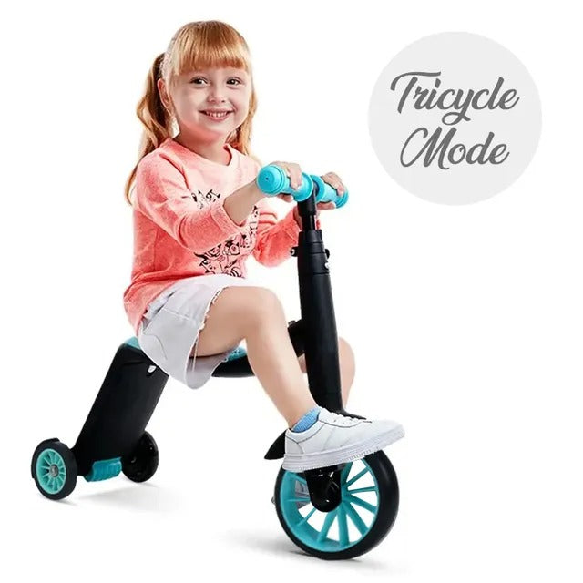 Little Story Kids Scooter / Balance Bike / Tri Cycle – Green