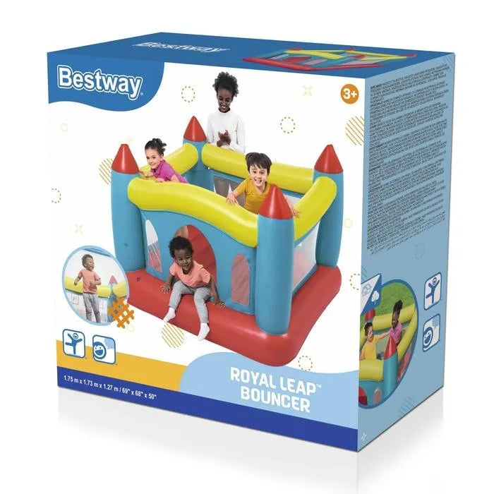 Bestway Royal Leap Kids Inflatable Bouncy House (1.75m x 1.73m x 1.27m)