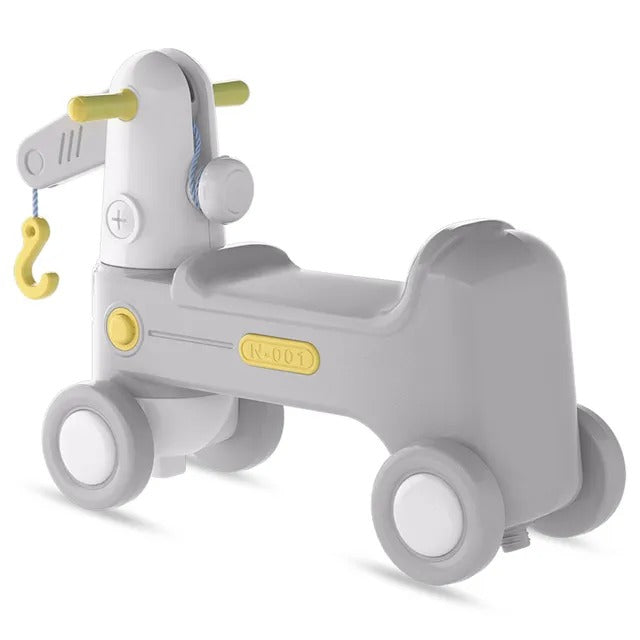Teknum 2-in-1 Rock Ride On – Grey