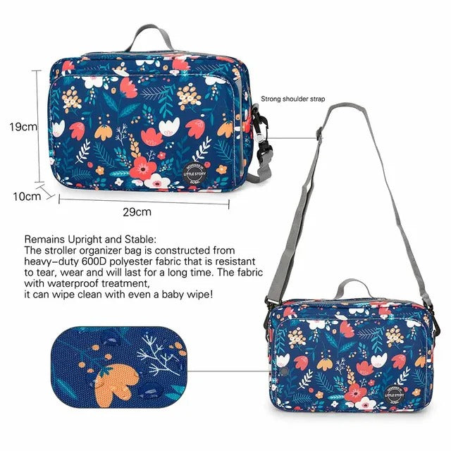 Little Story Baby Diaper Changing Clutch Kit – Floret Blue