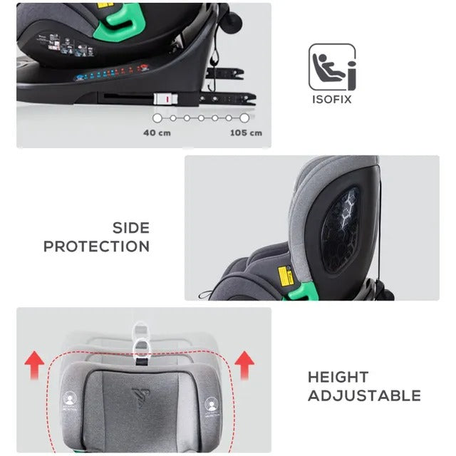 Teknum Evolve Prime iSize Car Seat With Isofix – Grey