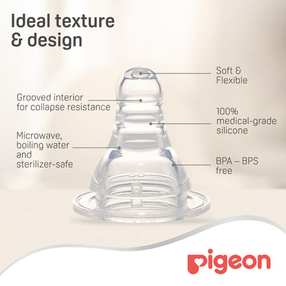 Pigeon Silicone Nipple S-Type/BL Card - Pack of 2