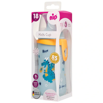 كوب أطفال نيب بغطاء دفع وسحب (330ml)