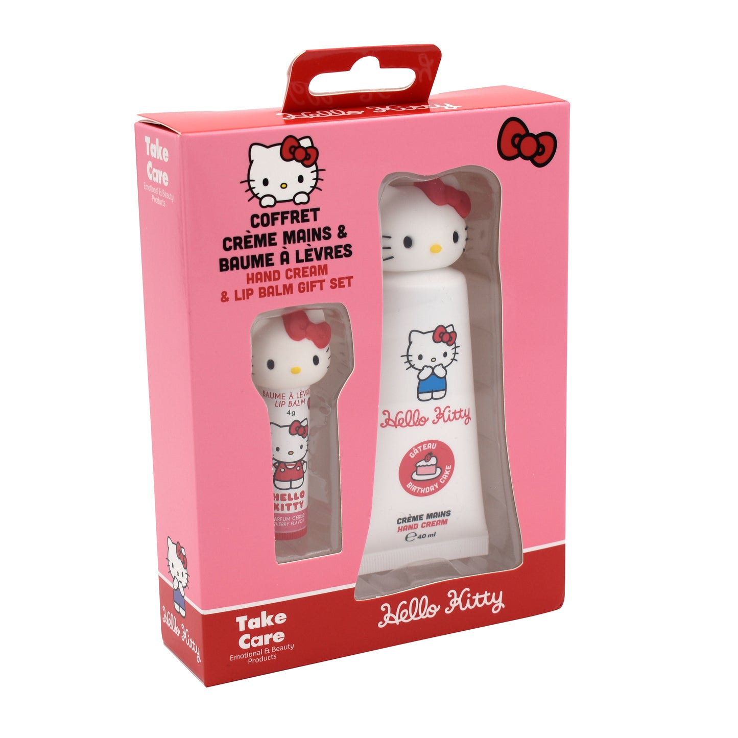 Take Care Coffret Cadeau "3D" - Creme Mains 40Ml + Baume A Levres 4Gr. Hello Kitty
