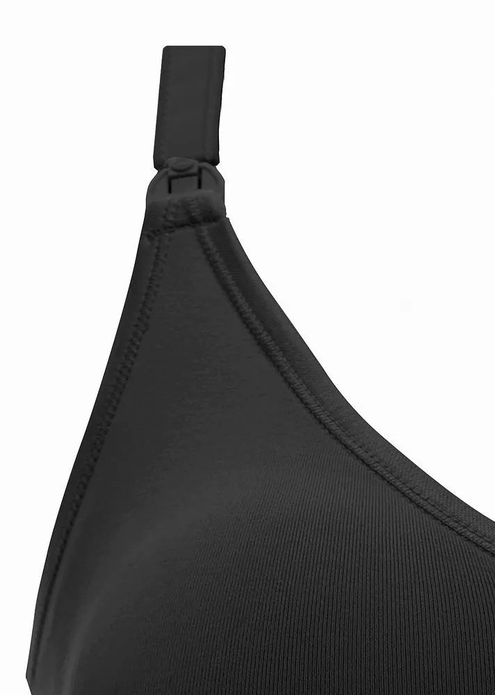 VidaMom Seamless Nursing Bra (Black) Pack Of 3