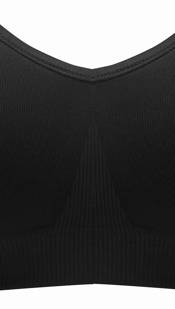 VidaMom Seamless Nursing Bra (Black) Pack Of 3