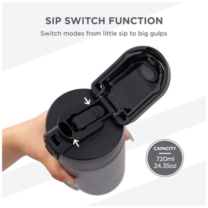 Hydrobrew Sip Switch Stainless Steel Insulated Water Bottle (720ml)